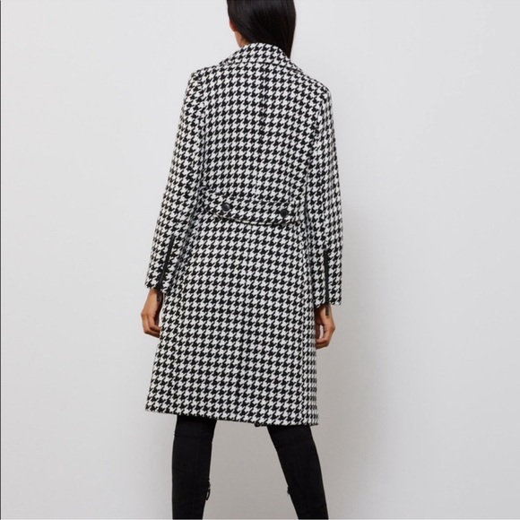 BCBGMaxazria HOUNDSTOOTH WOOL COAT - Size Small - NEW WITH TAGS - Picture 6 of 14